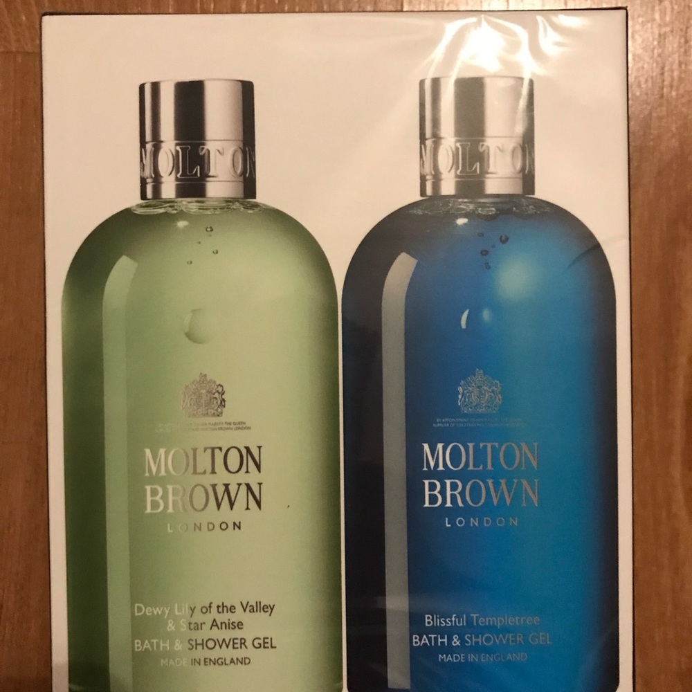 Molton Brown Dewy Lily of the Valley and Blissful Templetree Bath and Shower Gel